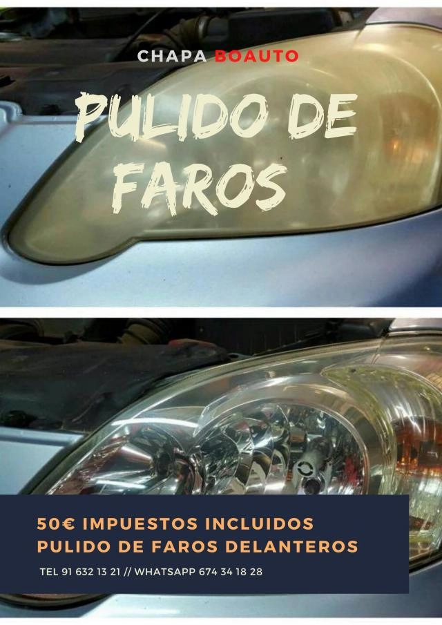 PULIDO DE FAROS 50€