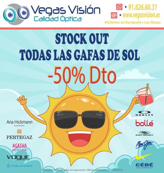 STOCK OUT! Todas las gafas de sol -50% Dto. - Majadahonda - VEGAS VISIÓN  Calidad Óptica Descuentos y ofertas en InfoMajadahonda.com