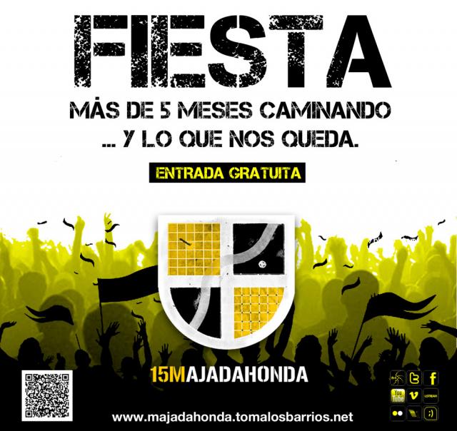 La Asamblea 15M de Majadahonda organiza una fiesta popular este sábado
