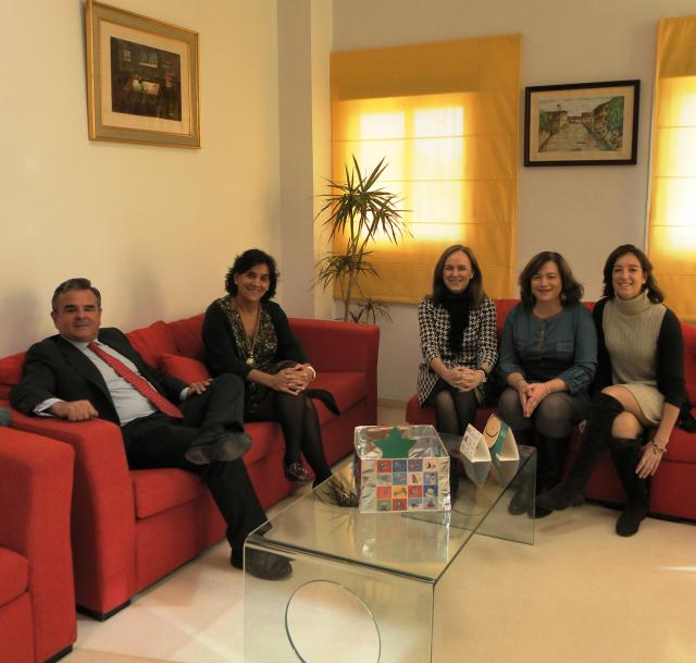 Reunión del equipo directivo del CEIP Santa Catalina con el alcalde de Majadahonda
