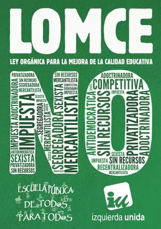 Izquierda Unida Majadahonda presentará una moción exigiendo la retirada de la LOMCE