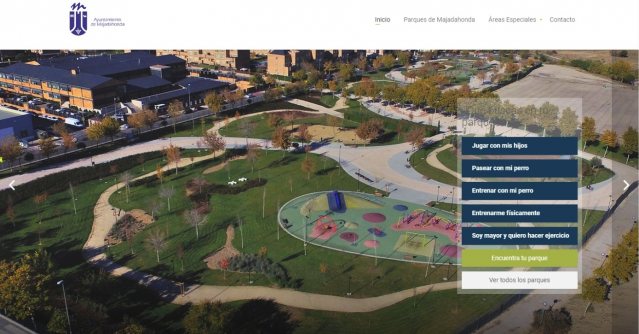 Una nueva web municipal ofrecerá información de los espacios verdes a los vecinos
