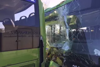 26 heridos en un choque entre dos autobuses en Majadahonda