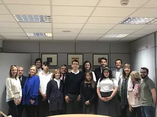 Alumnos del Colegio de Educación Especial Virgen de Lourdes hacen prácticas en el Ayuntamiento