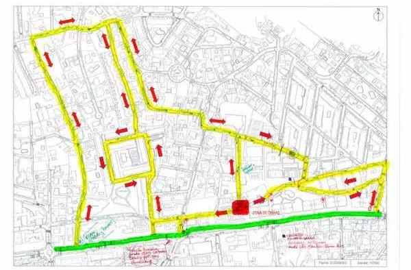 Cortes de tráfico y desvíos en Majadahonda por los trabajos de reparación en vías de la localidad