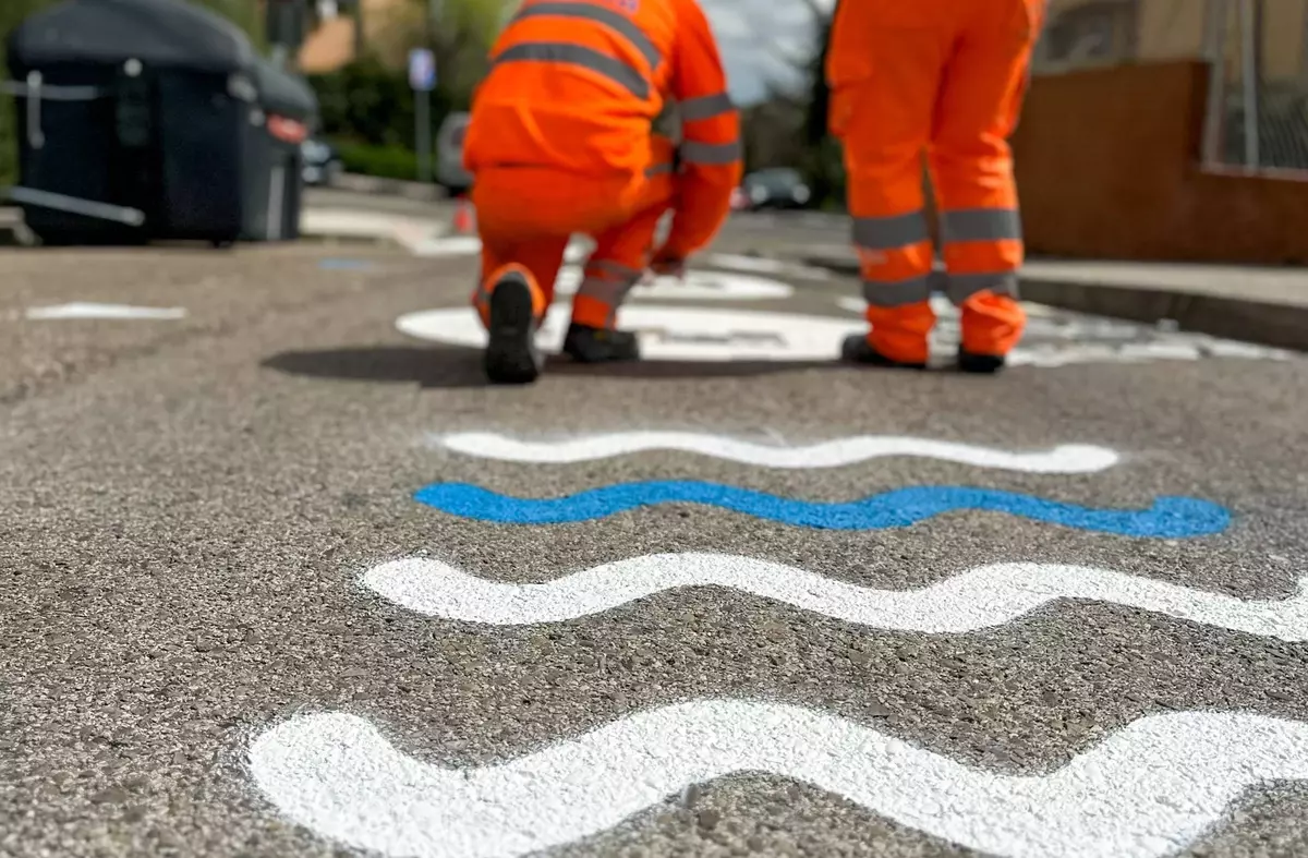 Arrancan las obras del primer 'camino escolar seguro' de Majadahonda