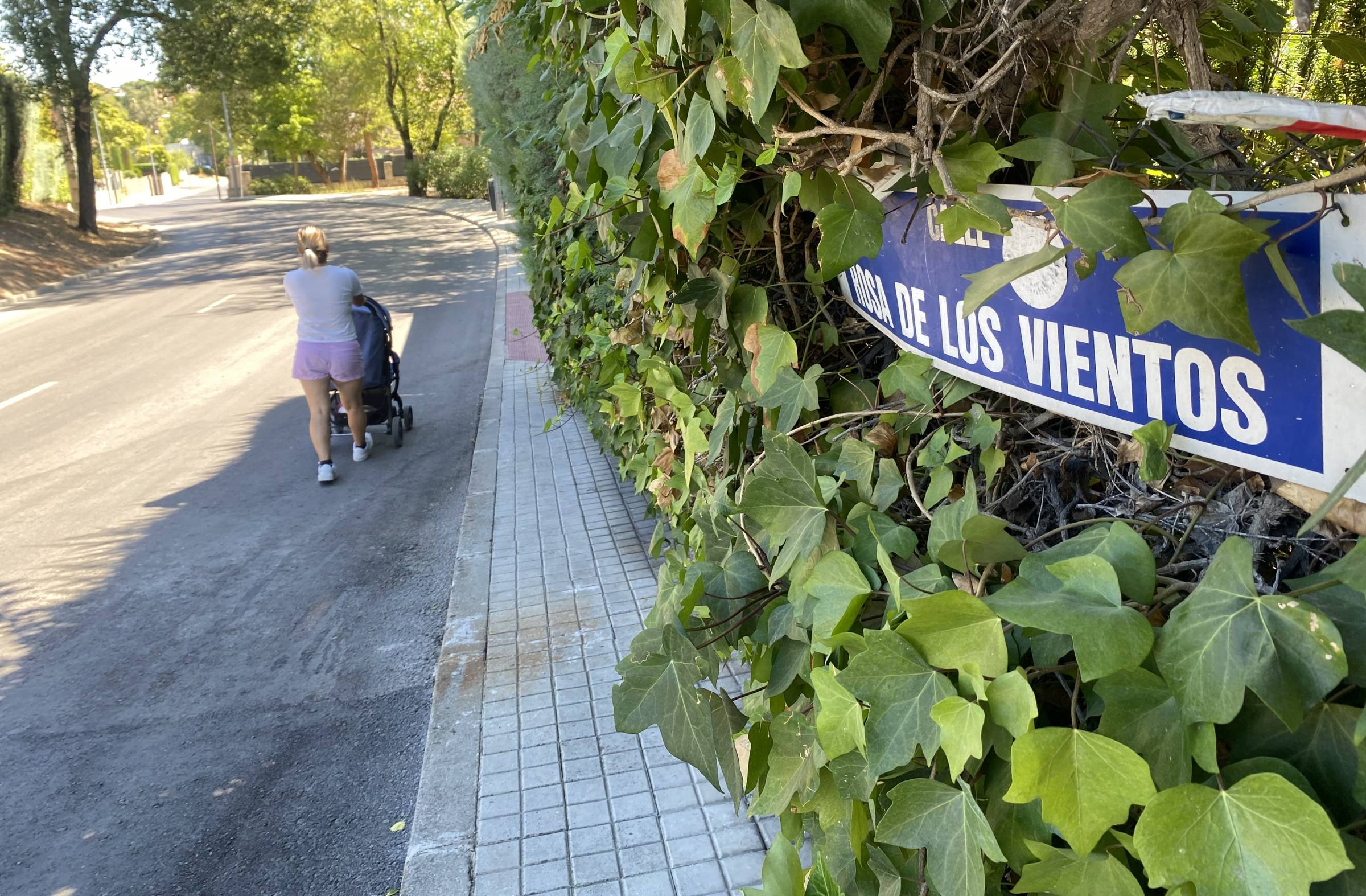 Vecinos por Majadahonda reclama medidas contra la vegetación que invaden las aceras