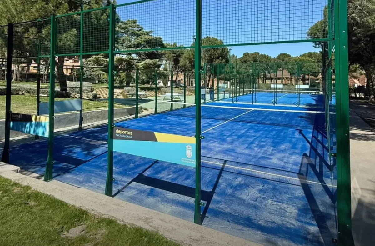Majadahonda estrena nuevas pistas de pádel en el parque Cerro del Aire 