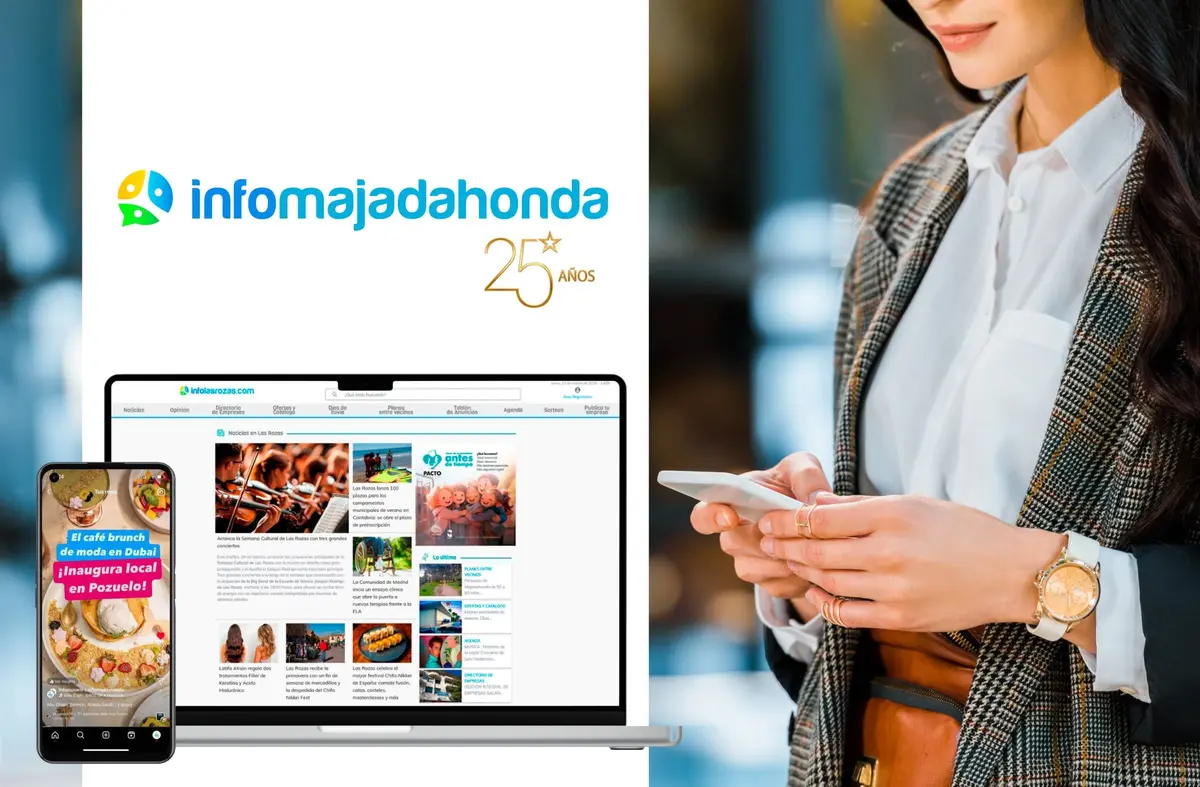 InfoMajadahonda.com celebra 25 años como la mayor comunidad online del Noroeste con un doble sorteo para vecinos y empresas