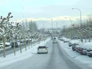 Majadahonda ha amanecido, por tercera vez este invierno, cubierta por la nieve.