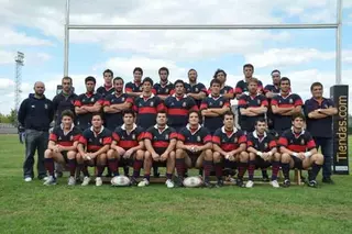 El senior masculino del Club de Rugby Majadahonda, campeón de la Liga de Madrid
