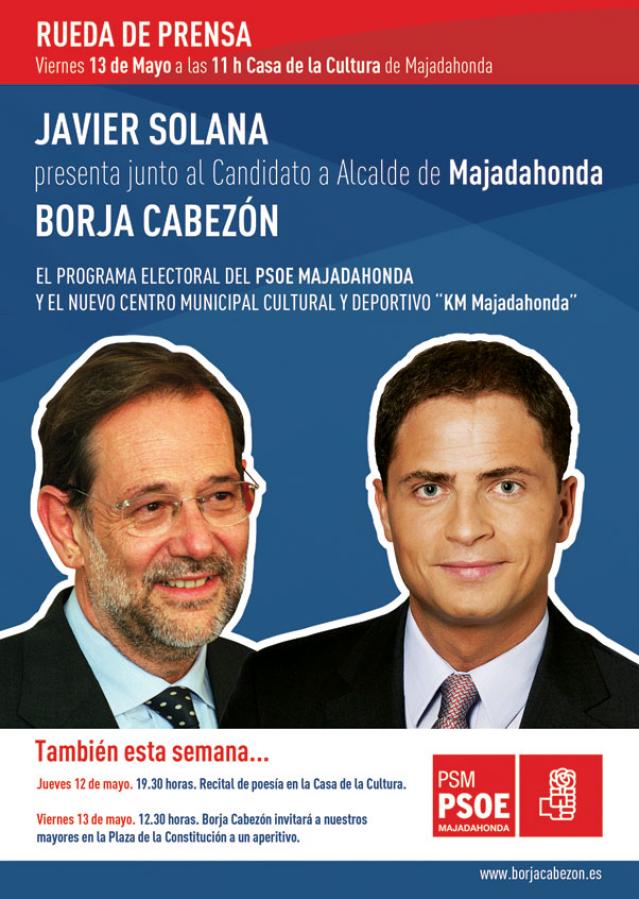 
                                                    Javier Solana descubrirá el proyecto estrella de Borja Cabezón este viernes