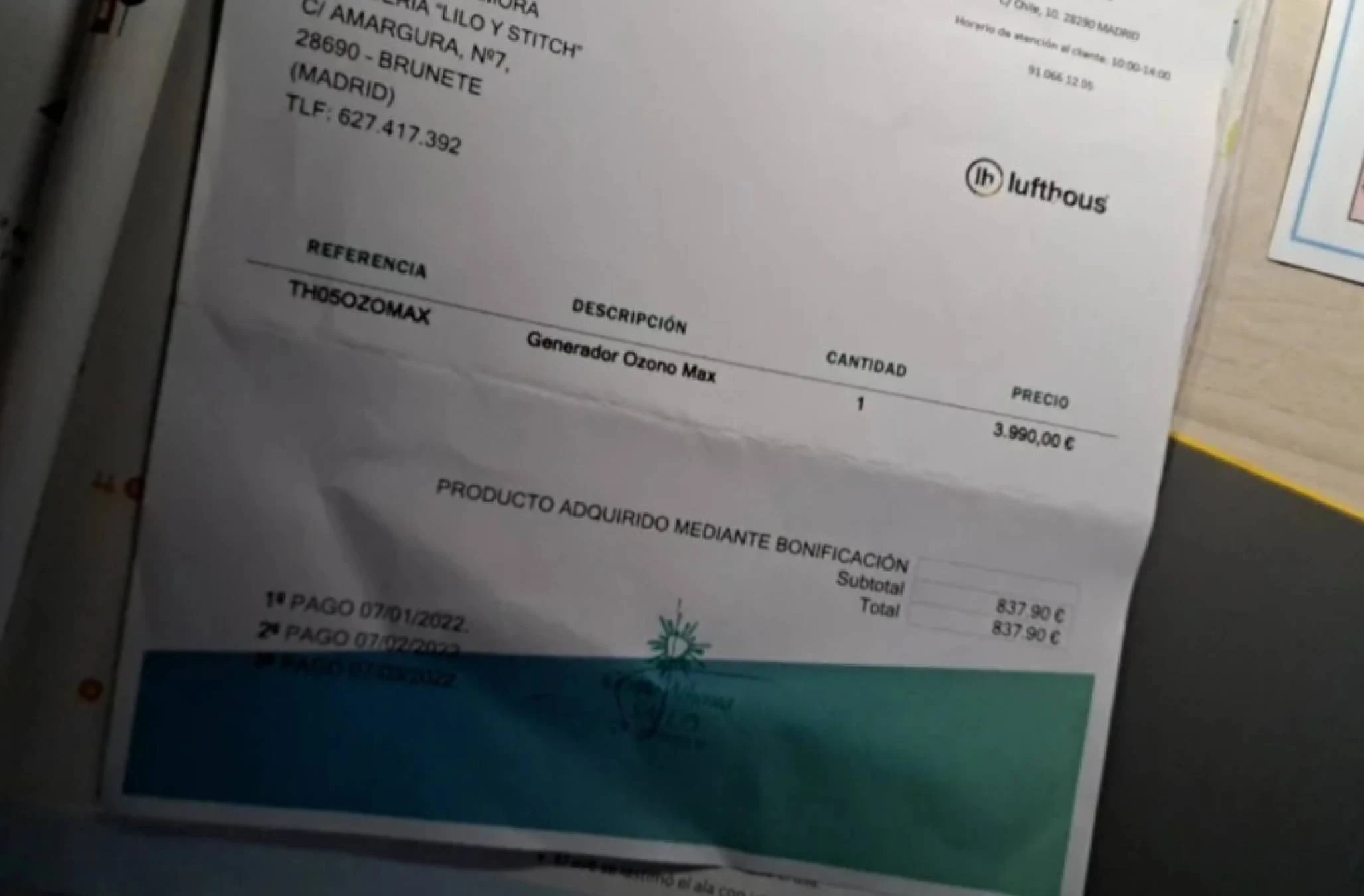 Vendo generador de ozono 