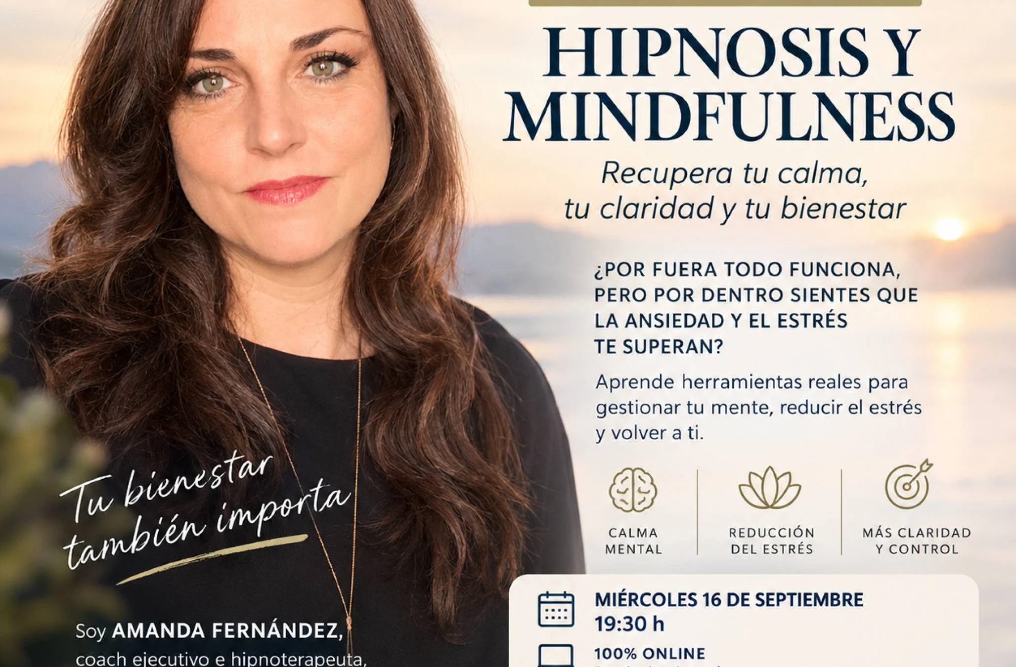 TALLER ONLINE GRATUITO DE HIPNOSIS Y MINDFULNESS.