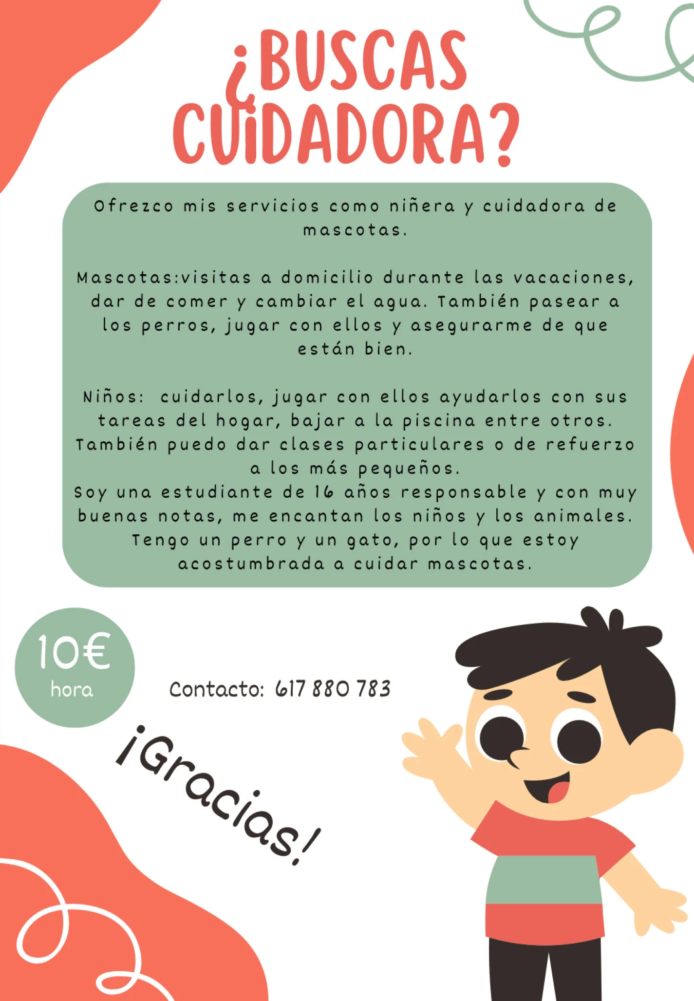 Busco persona para llevar y re